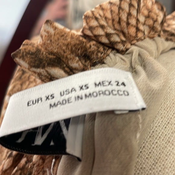 Zara Halter Snakeskin Print Dress - Picture 4 of 5